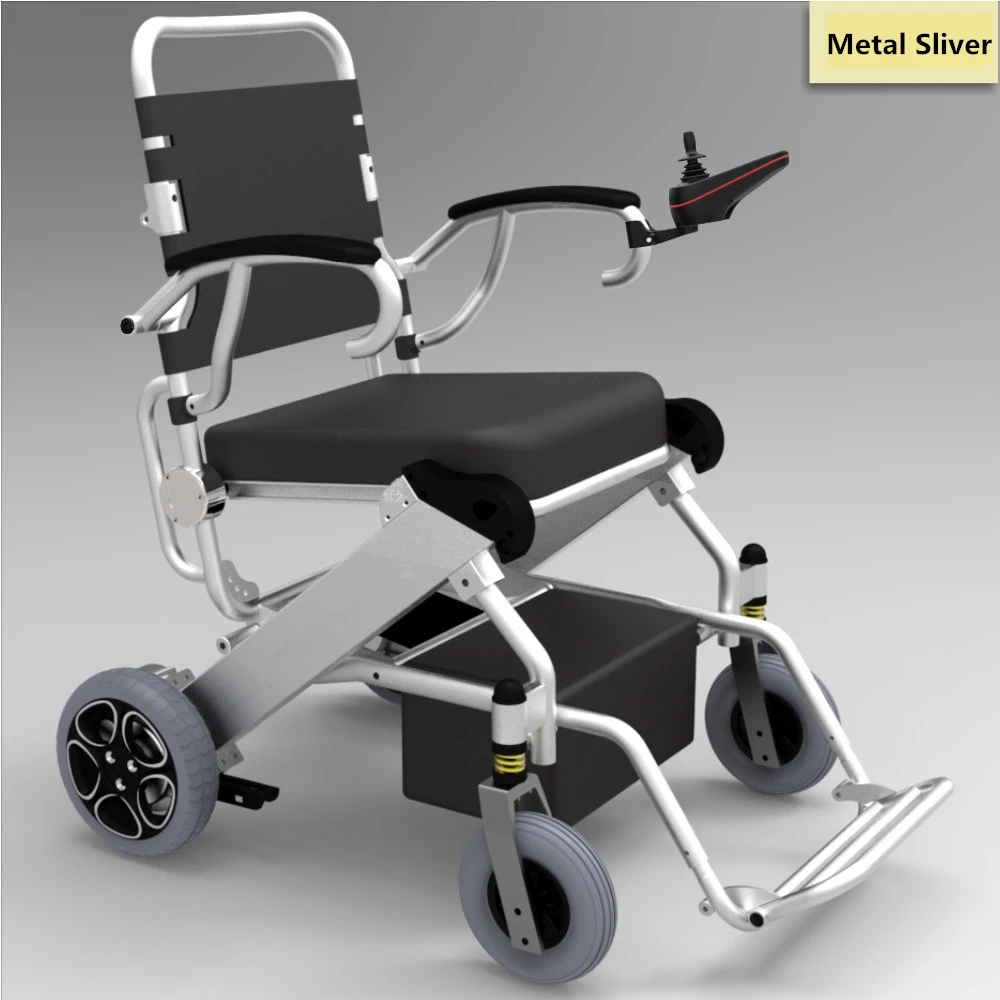 Portable Folding Electric Power Wheelchair with 10Ah lithium battery for disabled, elderly people