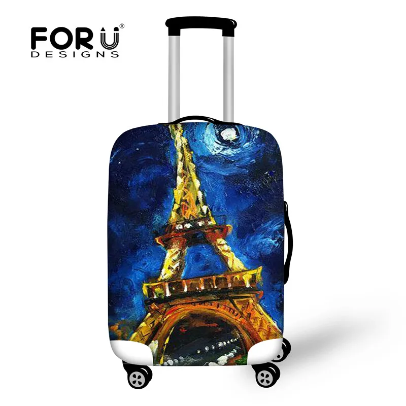 FORUDESIGNS/модный защитный чехол для багажа с принтом до 18-30 Дорожный чемодан, пылезащитный чехол, эластичные водонепроницаемые чехлы для аксессуаров - Цвет: XD41