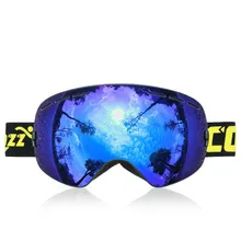 Лыжные очки двухслойные UV400 Анти-туман большой Лыжная маска очки для лыжного спорта мужские и женские зимние очки GOG-201 Pro