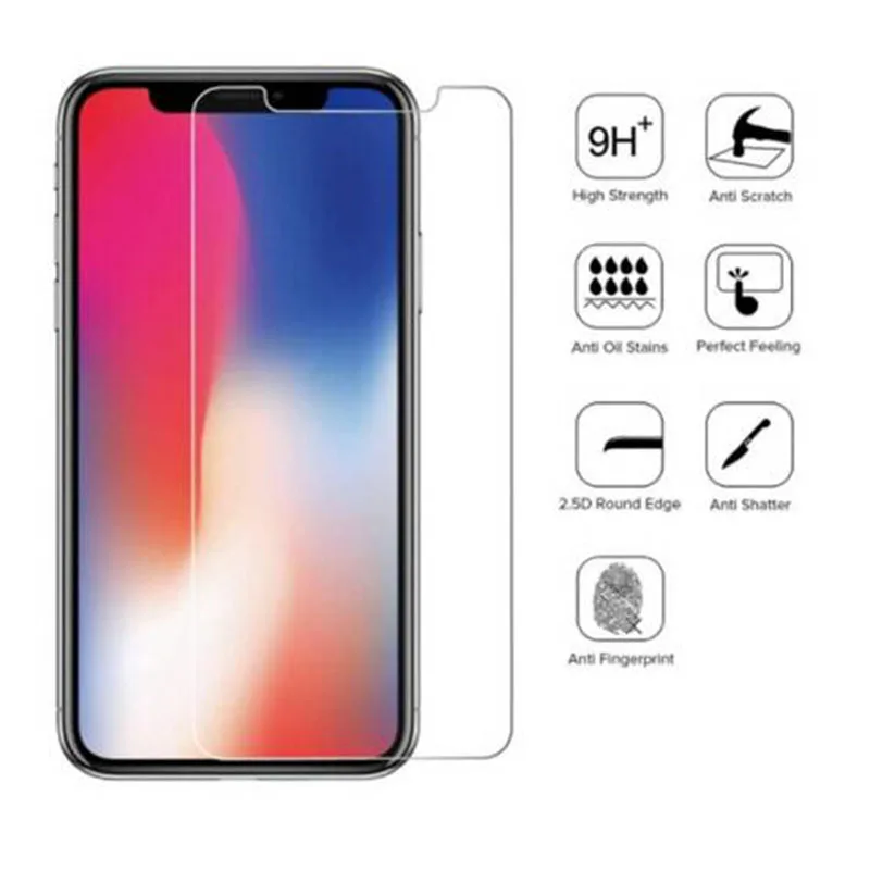 Защитная пленка для экрана из закаленного стекла IPhone X XR XS Max 8 7 6 6S Plus 5 5S SE|Защитные