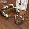 Haimeikang Bohemian Wreath Hair Band Flower Crown Women Rattan Simulation Flower Headband Wrist  Headwear Hair Accessories ► Photo 1/6