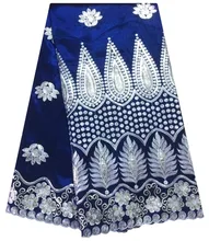 Z1001 Royal blue! Hot sale African george lace fabric with sequins, top quality French lace fabric for wedding dress!