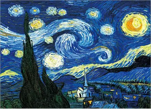 

Needlework,DIY Cross stitch,sets for Embroidery kits,Starry night scenic print pattern Cross-Stitch handwork decor