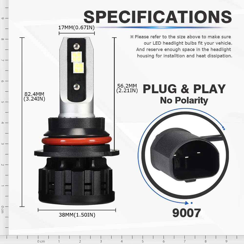 NOVSIGHT авто фары светодиодные фары головного света 9005 9006 H4 H7 H11 XHP50 светодиодный чипов 60 Вт 16000LM 6500 к автомобильный светильник 12v 24v