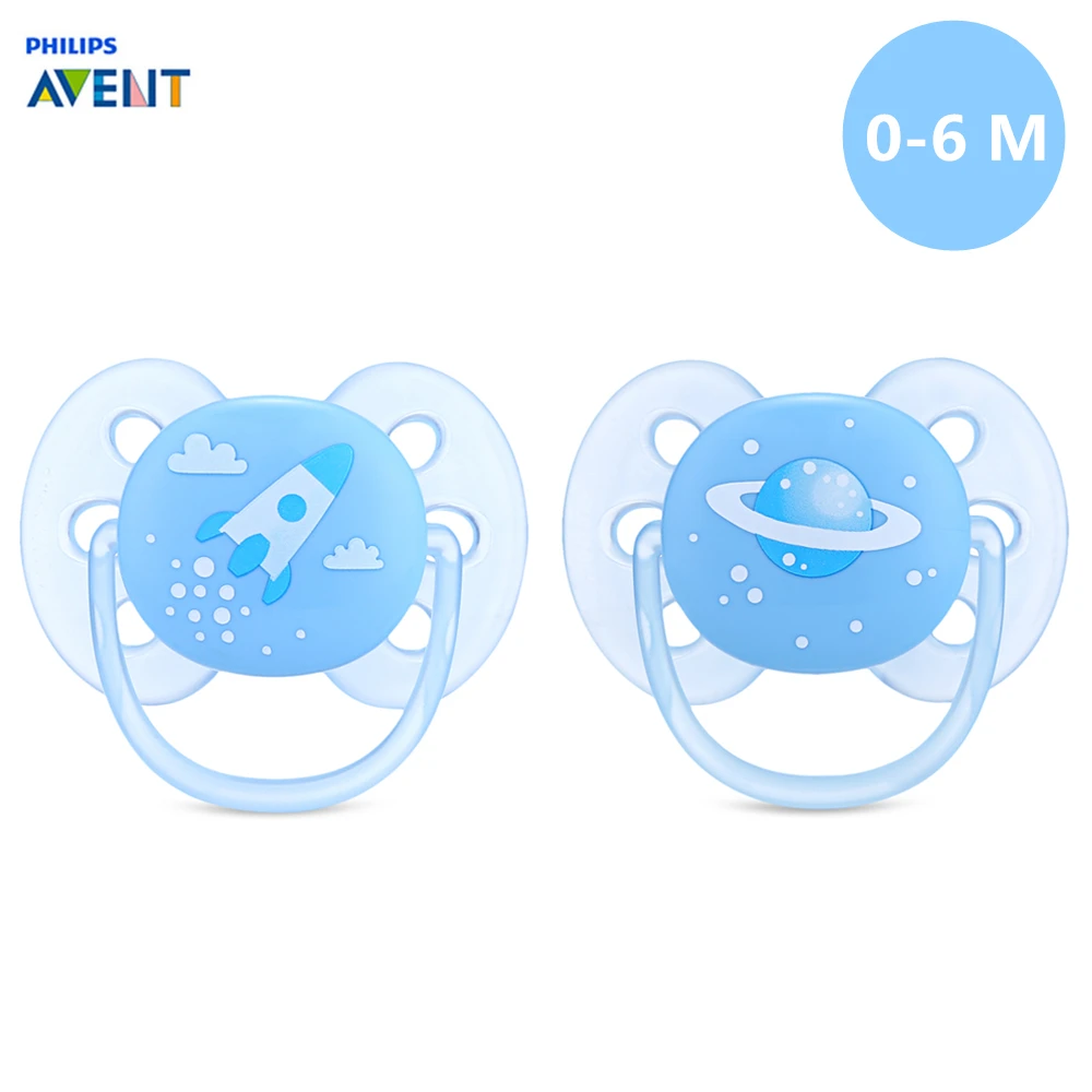 Philips Avent 2Pcs(0 6 M) Newborns Silicone Nipple Dummy Baby Soother