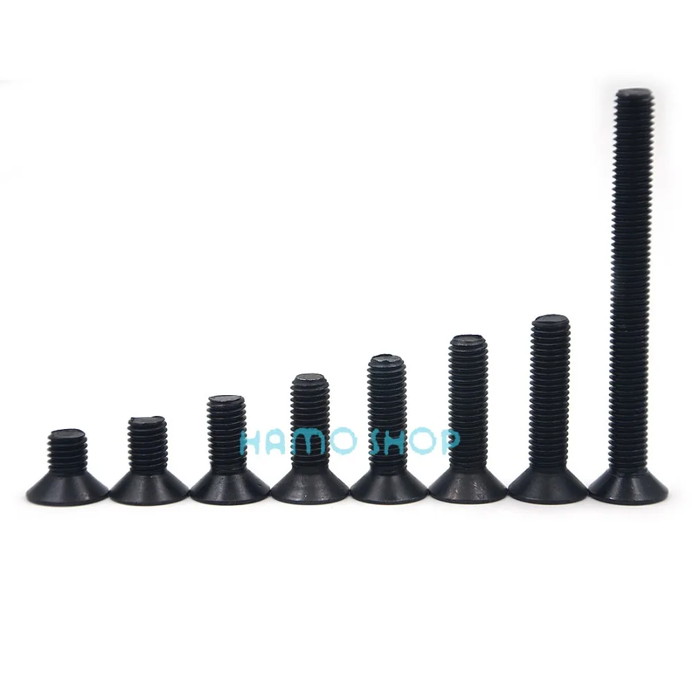 

10pcs M10 Flat Head Inner Six Angle Screws Hex Allen Steel Hexagon Socket RC Model