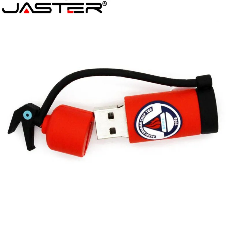 JASTER мультфильм Огнетушитель ручка-накопитель пожарные USB флэш-диск карта памяти U диск Флешка 4 ГБ/16 ГБ/32 ГБ/64 Гб
