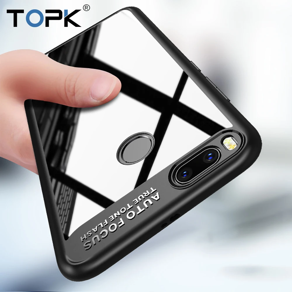 Купить For Xiaomi Mi A1 Case TOPK Transparent Full Protector Ultra-thin Anti-drop Fashion Design Phone Cover for 5X/  Мобильные телефоны | Бамперы (32848262186)
