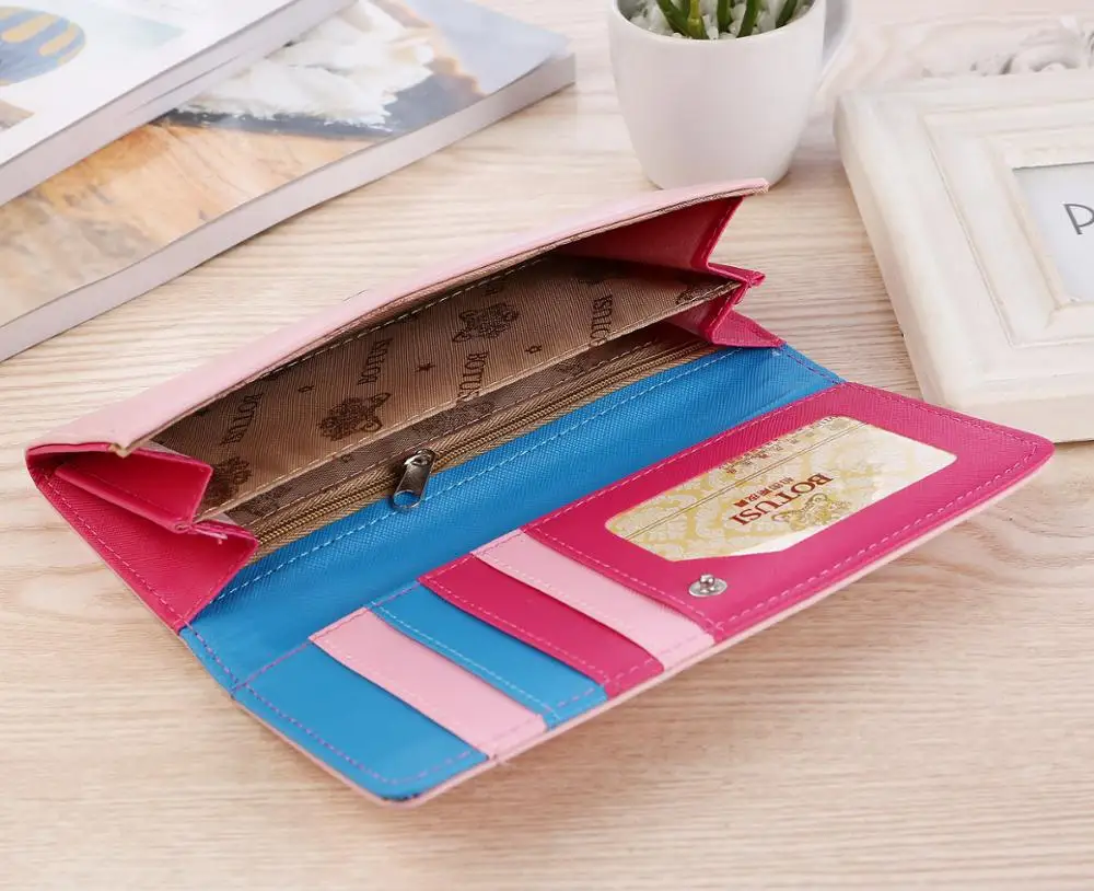 Женский кошелек с карманами длинный короткий отделениями для карт|women wallets|pocket