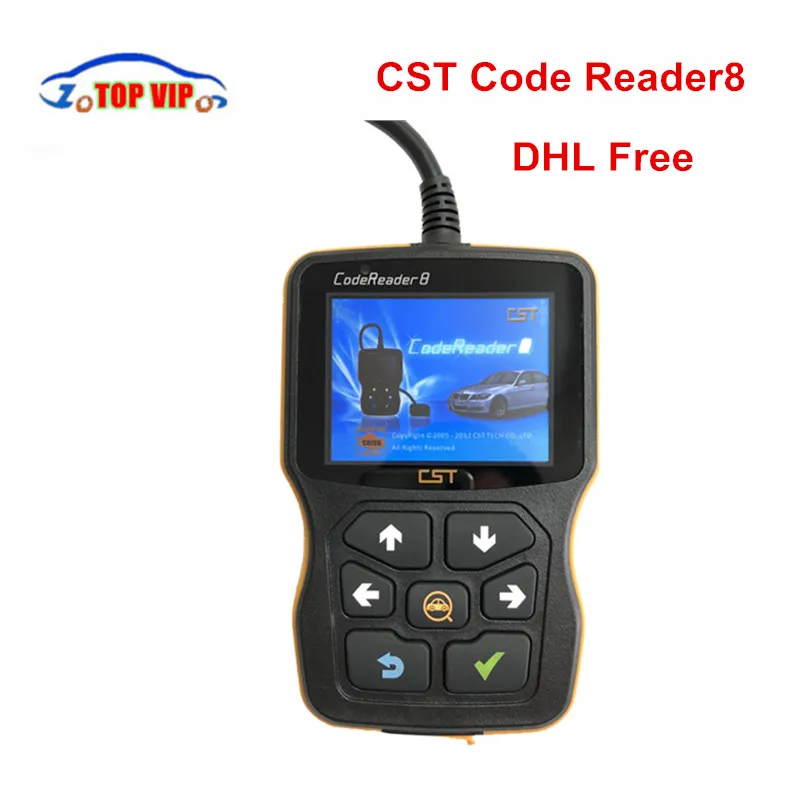 DHL Бесплатная CST Code Reader 8, Код читатель VIII Портативный Универсальный автоматический диагностический-инструмент Авто сканер Codereader8