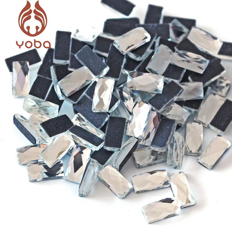 

10x5mm 200pcs/lot Rectangular Grid Shape Clear Crystal DMC Hot Fix Rhinestone Flatback HotFix Rhinestones Loose Strass Y3173