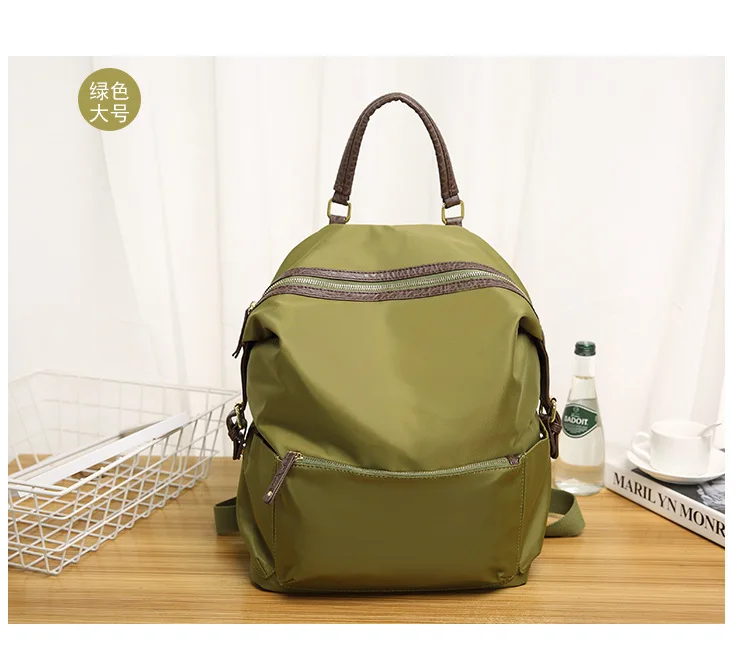 New Computer Nylon Backpack Oxford Cloth Waterproof Student Backpack Fashion Leisure Travel Backpack Outdoor Sports Backpack