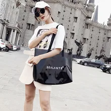 mixtx 2019 Transparent PVC Handbag beach Shoulder bag Women New Trend Tote Hot Sale Jelly Color Plastic Clear Bag Large capacity mixtx 2018 transparent pvc handbag beach shoulder bag women new trend tote hot sale jelly color plastic clear bag large capacity