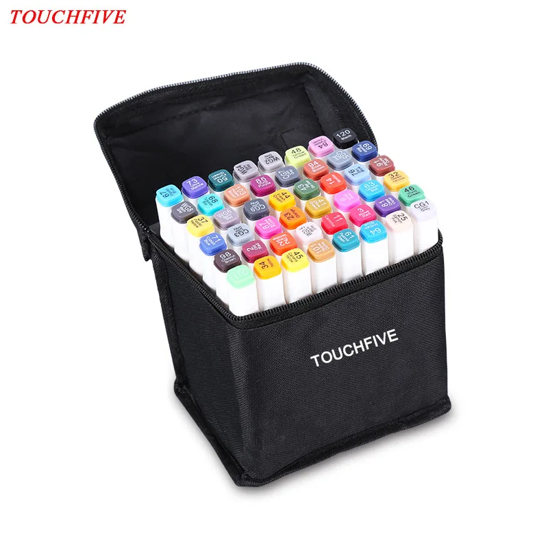 Permanent Fabric Markers 12/24/30/60 Colors Artist Dual Head Sketch Set