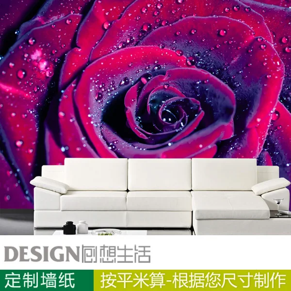 Warm large mural wallpaper for sitting room the bedroom and wedding