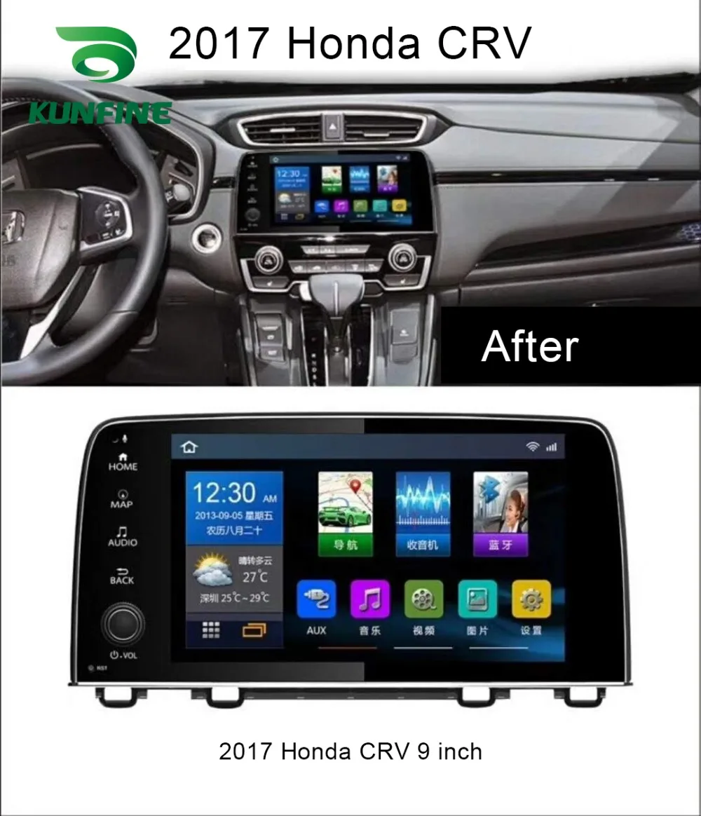 Discount Octa Core Android 8.1 4GB RAM 64GM ROM Car DVD GPS Navigation Player Deckless Car Stereo For Honda CRV 2017 Radio Headunit WIF 1
