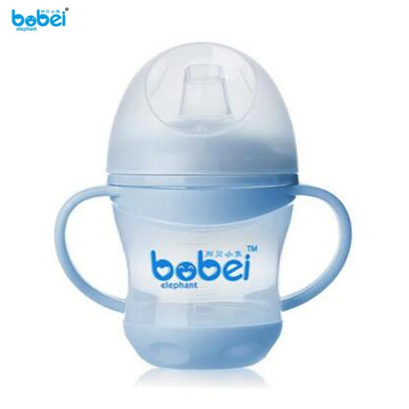 

Bobei Elephant Baby Feeding Bottle Kids Water Milk Bottles Soft Mouth Duckbill Sippy Infant Training Baby feeding Bottles Cups