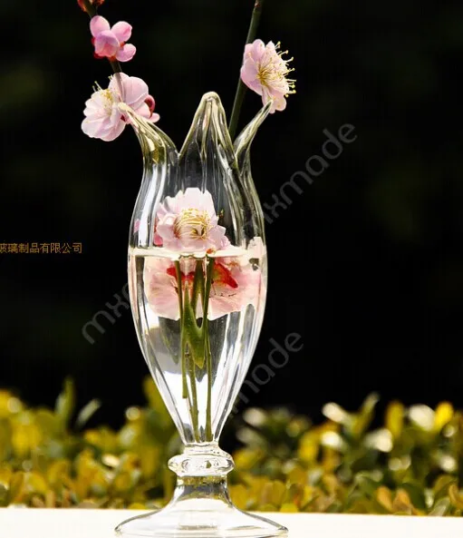 O. RoseLif романтическое Хрустальное свадебное украшение модная прозрачная стеклянная ваза цветочные контейнеры свадебное украшение - Цвет: M Size