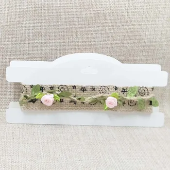 

2018 hot sale ZerongE jewelry DIY Kraft Chocker Necklace Display Card 3x7'' white/black paper Hair Band Clip Card 50pcs per lot