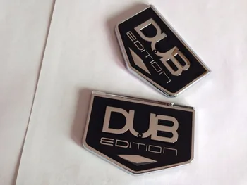 

NEW 50pcs Chrome black DUB Edition Nameplate EMBLEM