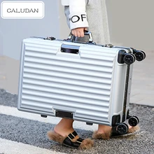 Алюминиевая рама+ PC Shell чемодан сумка, 2" 24" дюймовый багаж, Высококачественная походная коробка, универсальный чемодан на колесиках