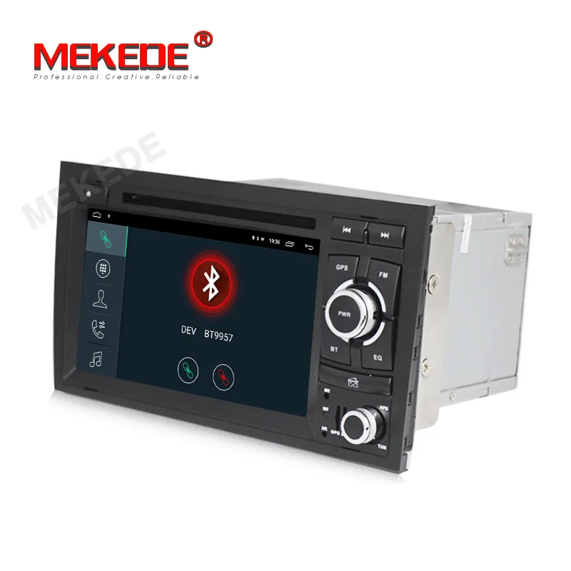 Cheap MEKEDE 2DIN  Android 9.1 4 CORE CAR GPS For Audi A4 B6 B7 S4 B7 B6 RS4 B7 SEAT Exeo dvd player radio screen WIFI BT CARPLAY PC 3
