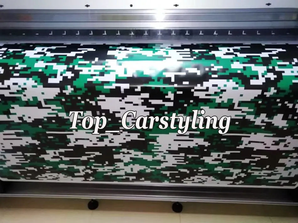 green pixed camo digital Tiger car wrapping covering with air bubble free (18)