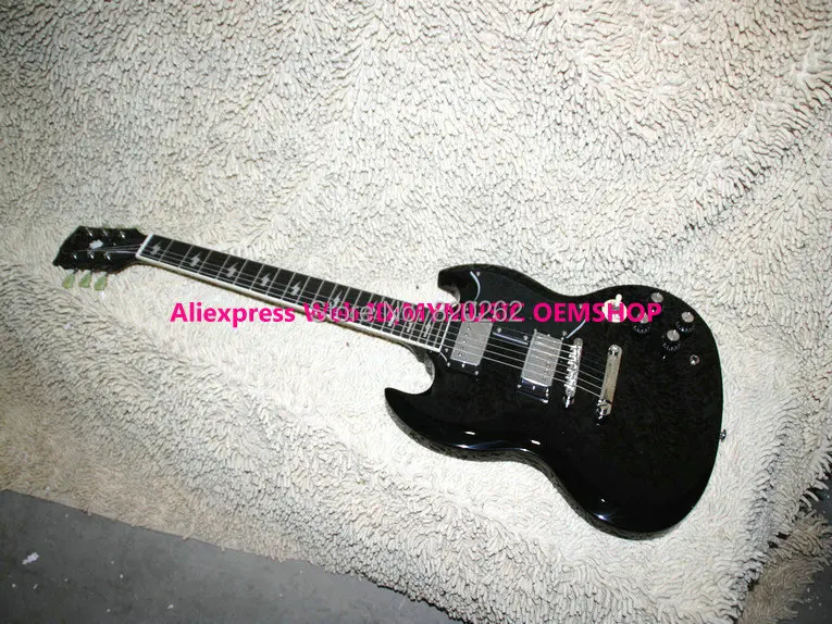 

Black Angus Young Signature Electric Guitar Ebony fingerboard Electric Guitar Wholesale