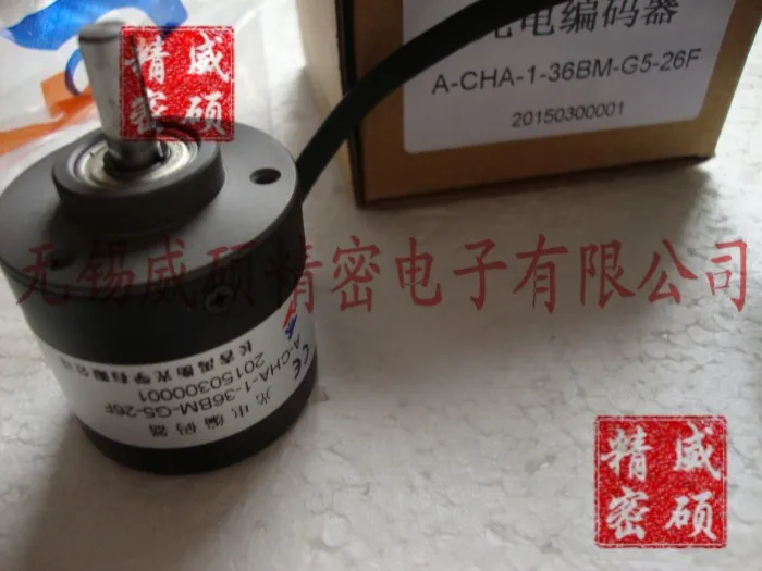 

Changchun Yu Heng Encoder A-CHA-1-36BM-G5-26F an optical encoder 360 pulse Axis 6 An outer diameter of 38 new original