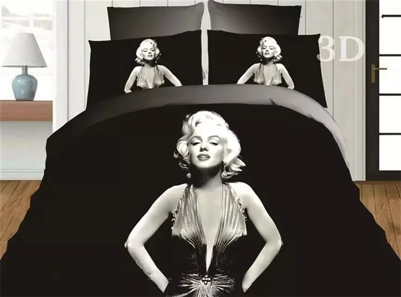 

3d bedding sets bedsheet duvet cover bed linen bed sheet sheets 3d coverlet Marilyn Monroe bedding set bedspread bedding-set