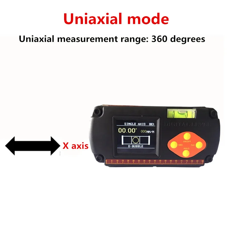 Высокоточный электронный уровень двойной вал цифровой дисплей угол измерительный прибор с цифровым дисплеем горизонтальная линейка Инклинометр XY угол