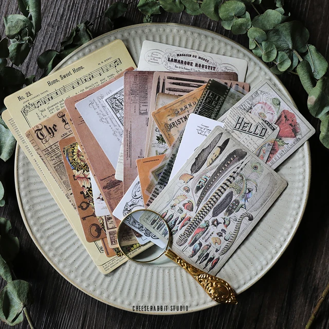 KSCRAFT 50pcs Old Newspaper Page Vintage Stickers for Scrapbooking Happy  Planner/Card Making/Journaling Project - AliExpress