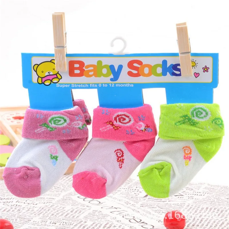 3 пар/лот Детские носки унисекс для новорожденных Casua жаккардовая Носки для девочек мультфильм хлопок 0-12 месяцев
