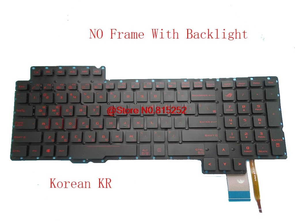 Подсветка Клавиатура для ноутбука ASUS G752 G752V G752VL G752VM G752VS G752VT G752VY V153062AS1 KR 0KN0 S11KO11 0KNB0