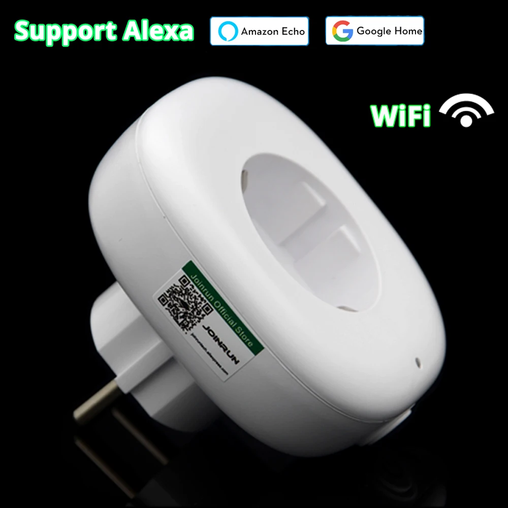 

Joinrun Smart Socket WiFi Plug Switch Socket Wireless APP Remote Control Timer Power EU Plug with USB Output Support Alexa