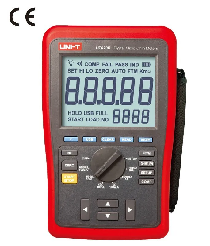 UNI T UT620B Digital Micro Ohm Meters Low Resistance Tester USB