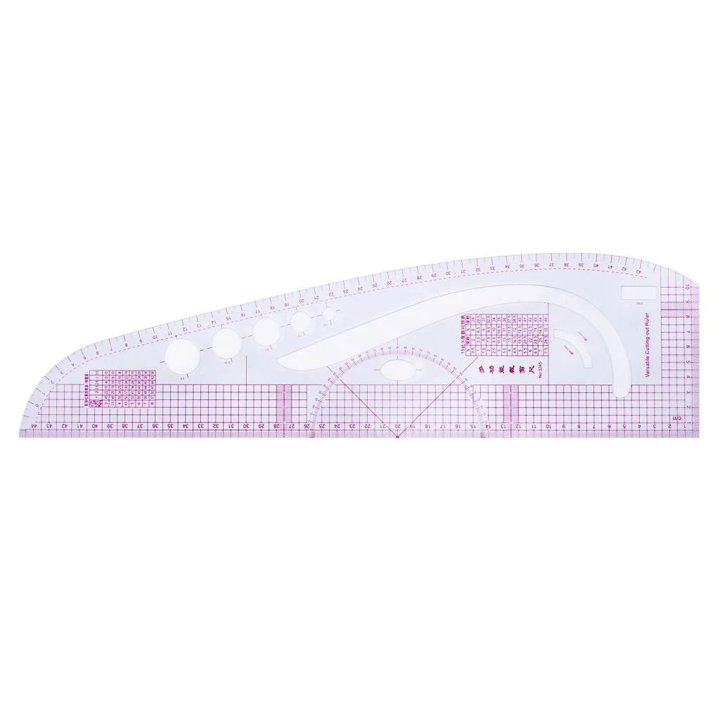6Pcs Sewing French Curve Ruler Set Drawing Measuring Ruler for Tailor or Students