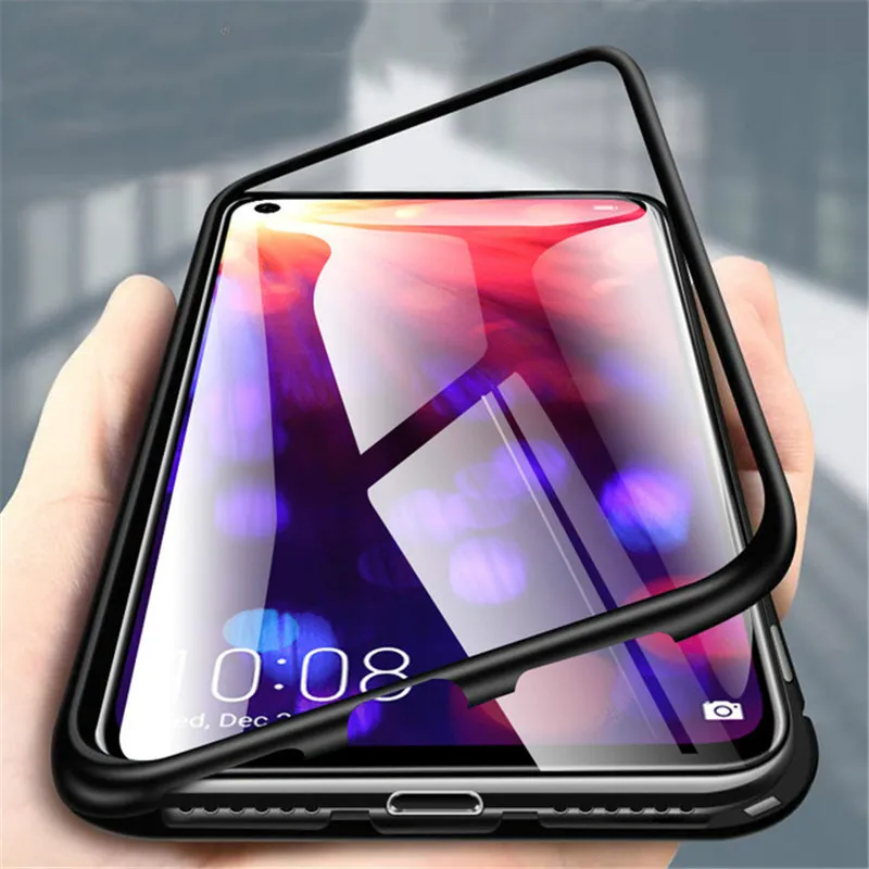 Magnetic Adsorption Case For Huawei honor View 20 Shockproof Tempered Glass Metal Cover Honor V20 Magnet |