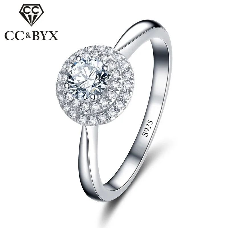 

Luxury Wedding Rings For Women Cincin Wanita Engagement Cheap Rings For Woman Bague Femme Lovers CZ Jewerly CC105