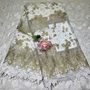

Latest Net French Lace Material High Quality French Net African Lace Fabric With Stone Nigerian Wedding African Lace NLY39