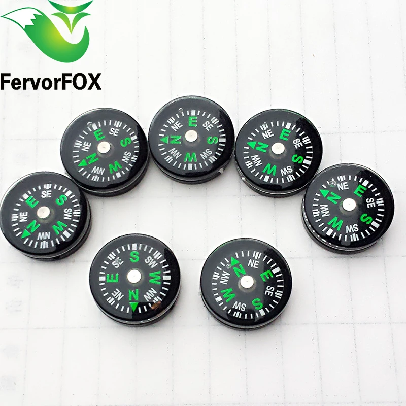 

1Pc(20MM) Pocket Survival Liquid Filled Button Design Compass Derection for Climbing Hiking Camping Outdoor