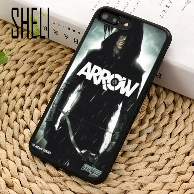 

SHELI US Comic TV Series Green Arrow Phone Case Cover For iPhone 6 6S 7 8 X XR XS maxS SE Samsung Galaxy S6 S7 edge S8 S9 Plus