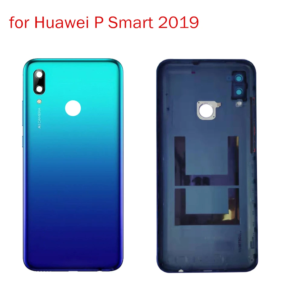 6,2" для huawei P Smart батарея задняя крышка стекло задняя крышка корпус Дверь Объектив камеры P Smart запасные части