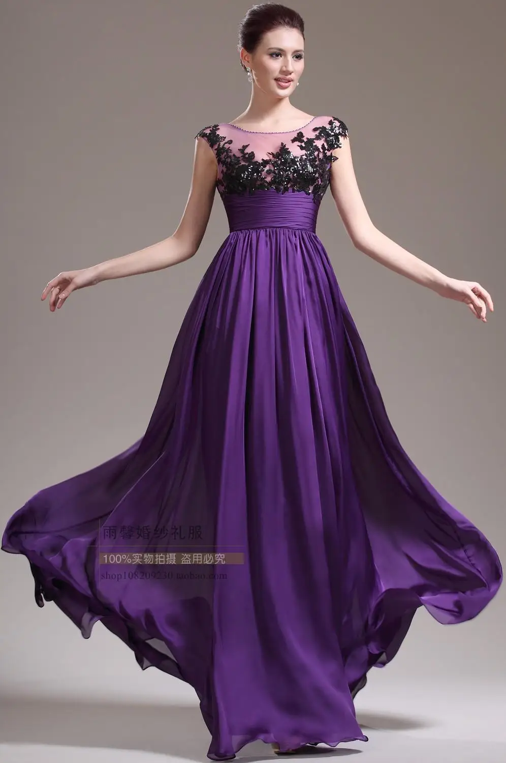 На заказ фиолетовые аппликации vestido de festa сексуальные длинные вечерние платья Элегантное Вечернее Платье женское Повседневное платье
