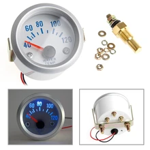 1 комплект белый " 52 мм автомобильная электрическая цифровая указка измеритель температуры воды с синим светодиодный индикатор 40-120 градусов C45