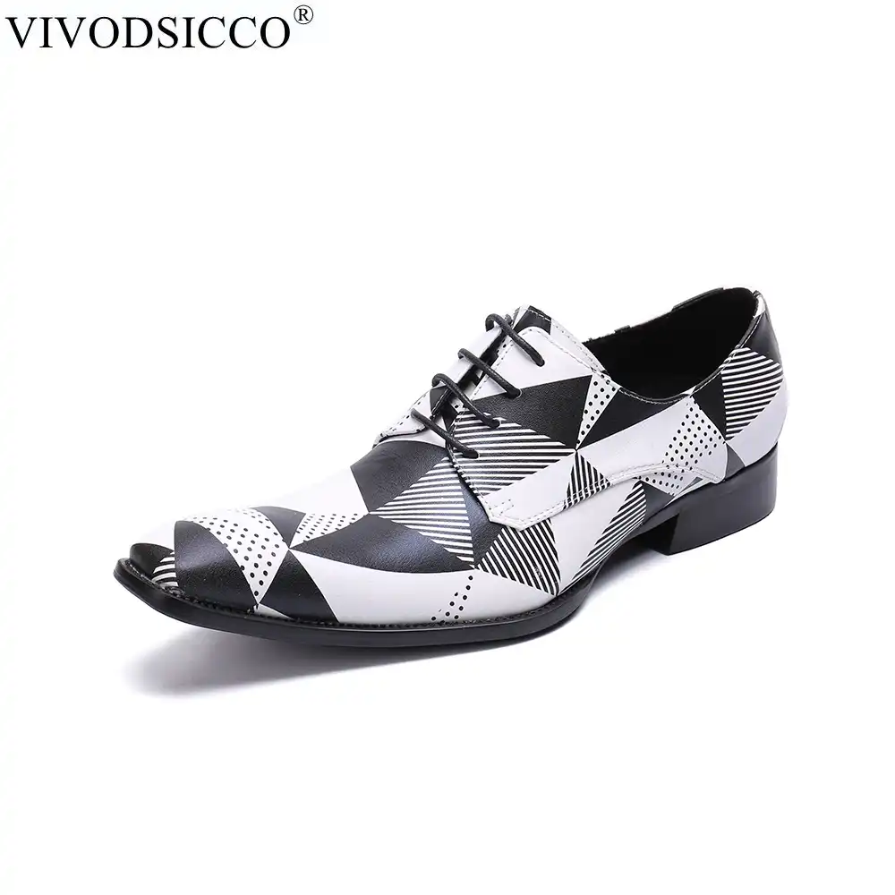 shining black leather shoes