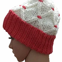 BomHCS осень-зима и шляпа с цветочным узором Модное Комплект вязаная шапка+ шарф ручной работы Милая Шапочка бини шапки