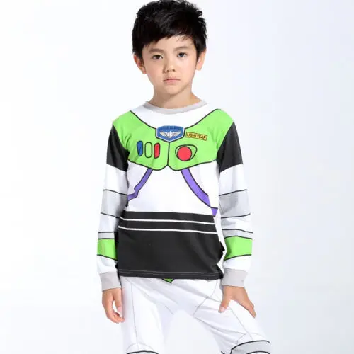 Cartoon Toy Story Baby Kids Boys Buzz light year Nightwear Sleepwear Pajamas set