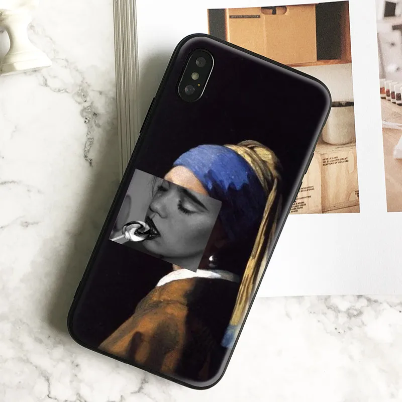Модный Забавный чехол-накладка из мягкого силикона и ТПУ для Apple iPhone 5 5s Se 6 6s 7 8 Plus X