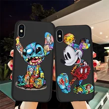 Mickey Groot Joker Stitch For iPhone X XR XS Max 5 5S SE 6 6S 7 8 Plus Oneplus 5T Pro 6T phone Case Cover Funda Coque Etui Capa